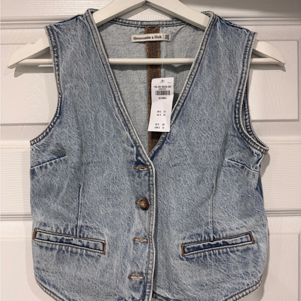 Abercrombie & Fitch Light Blue Denim Jacket